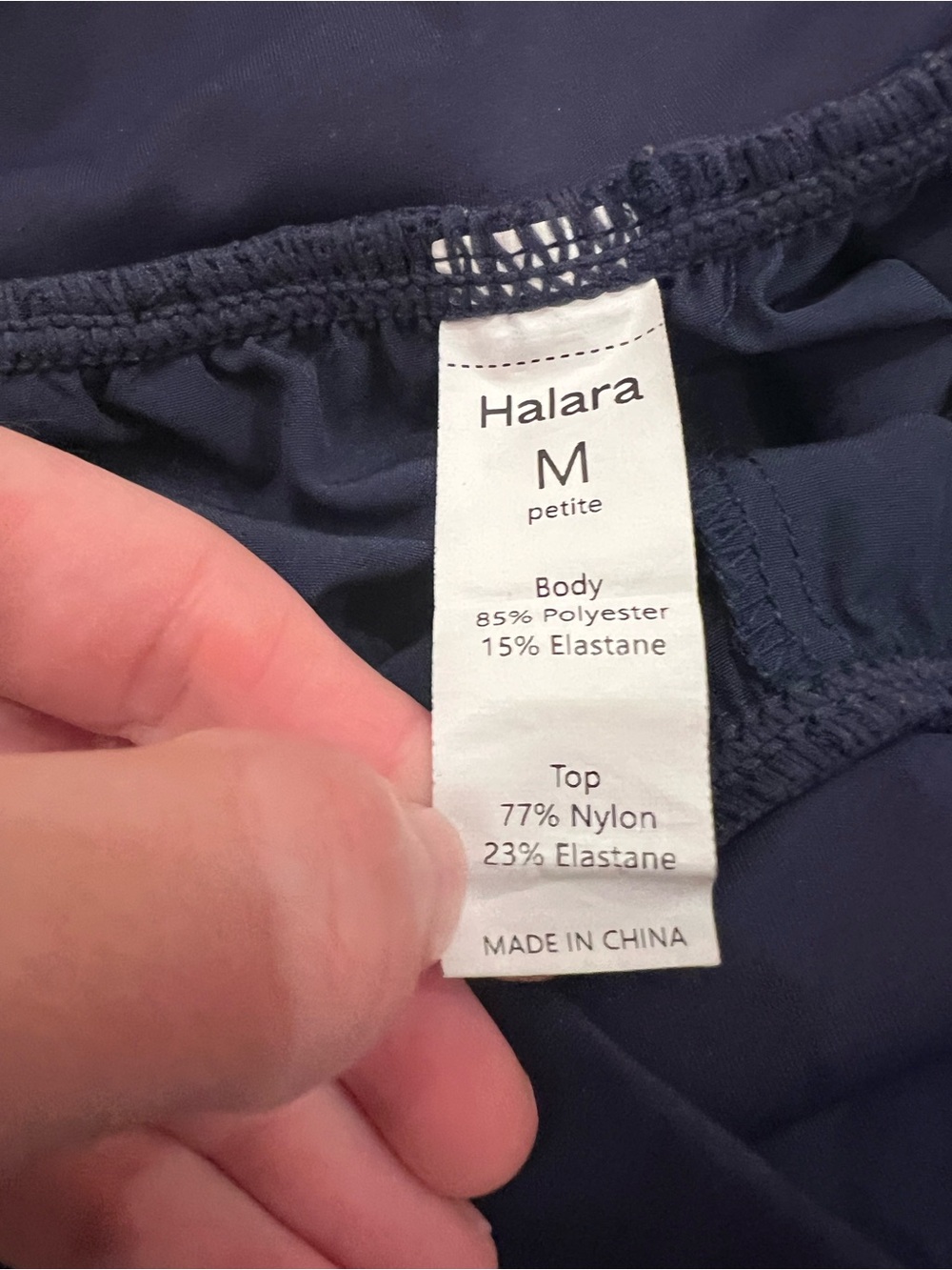 Halara Breezeful™ High Waisted Wide Leg Pants Navy Flowy Palazzo Size Medium - Picture 4 of 4